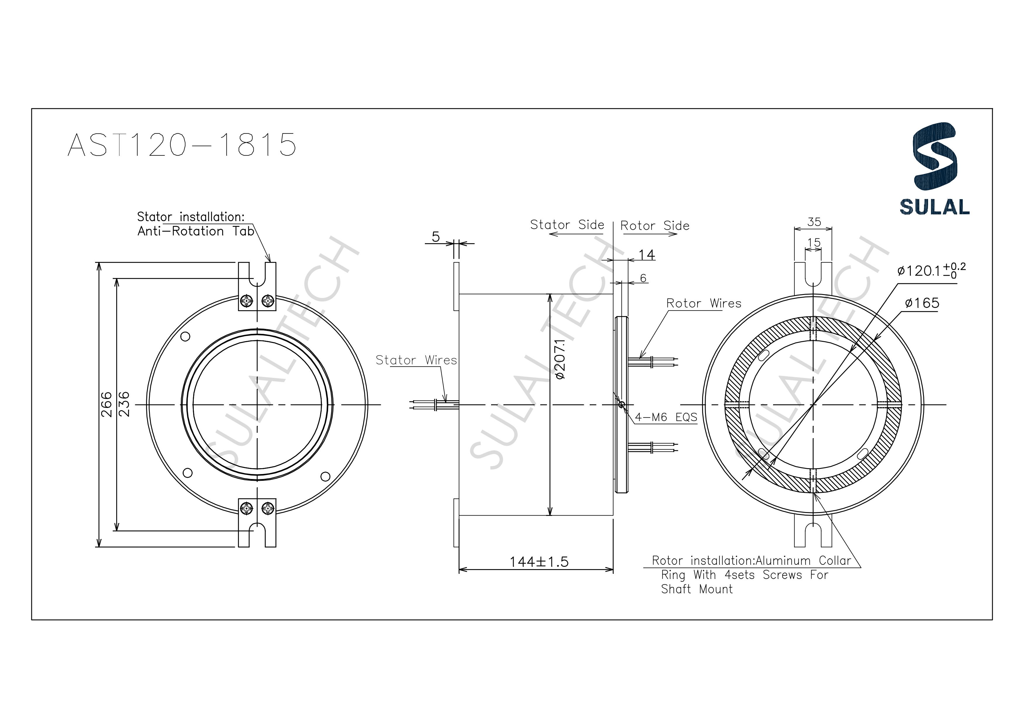 AST120-1815-Outline Drawing