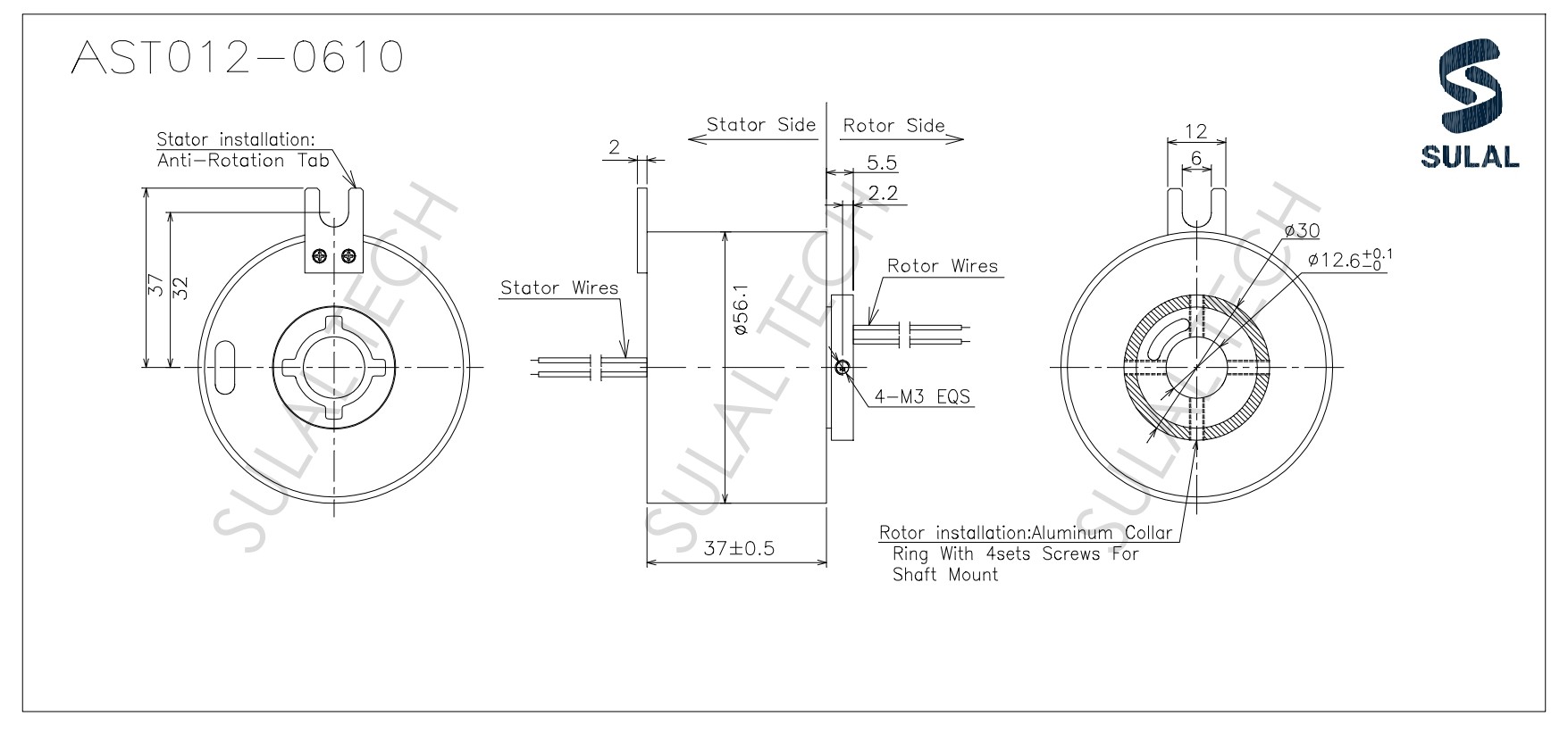 AST012-0610-Outline Drawing