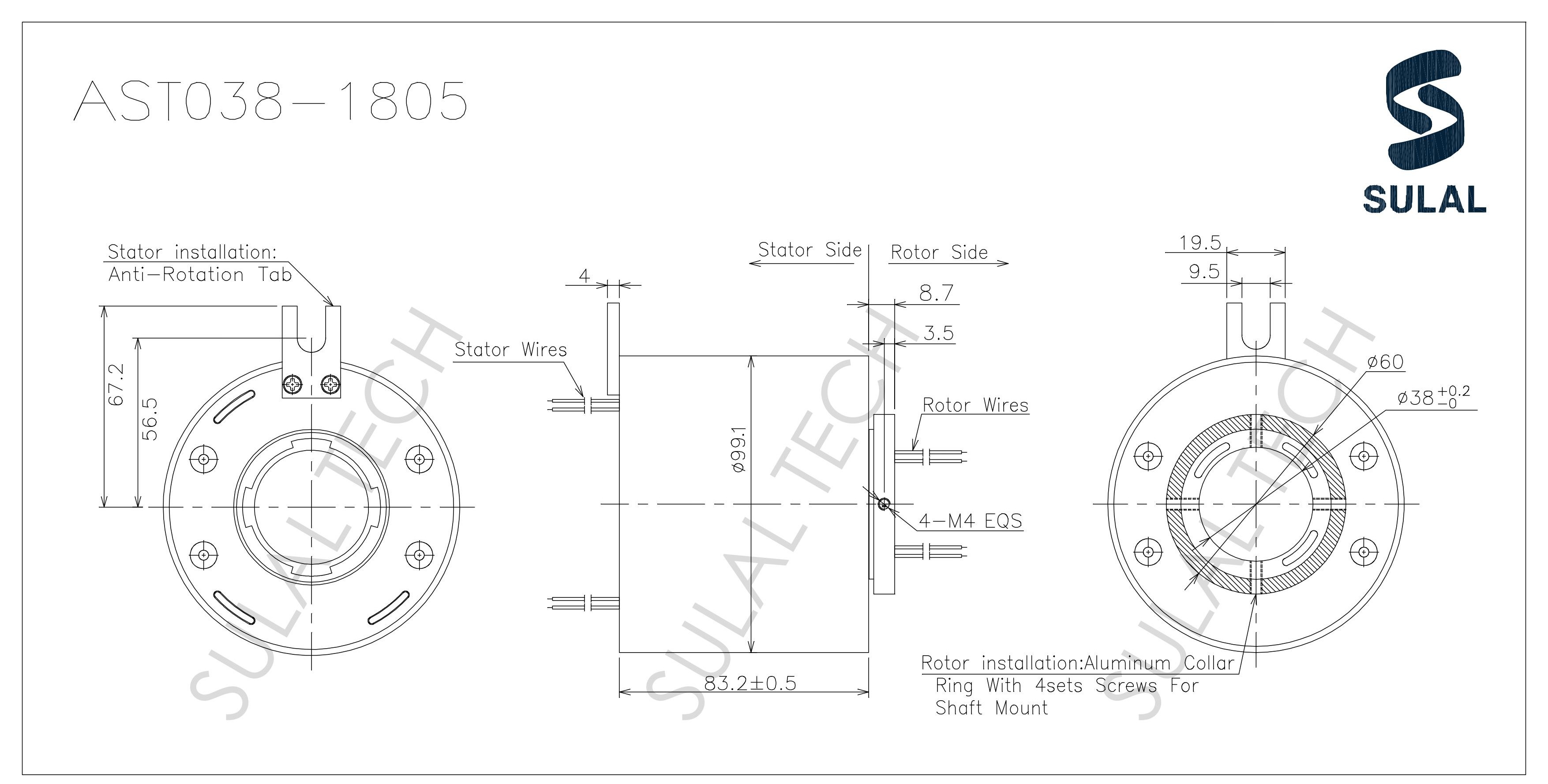 AST038-1805-Outline Drawing