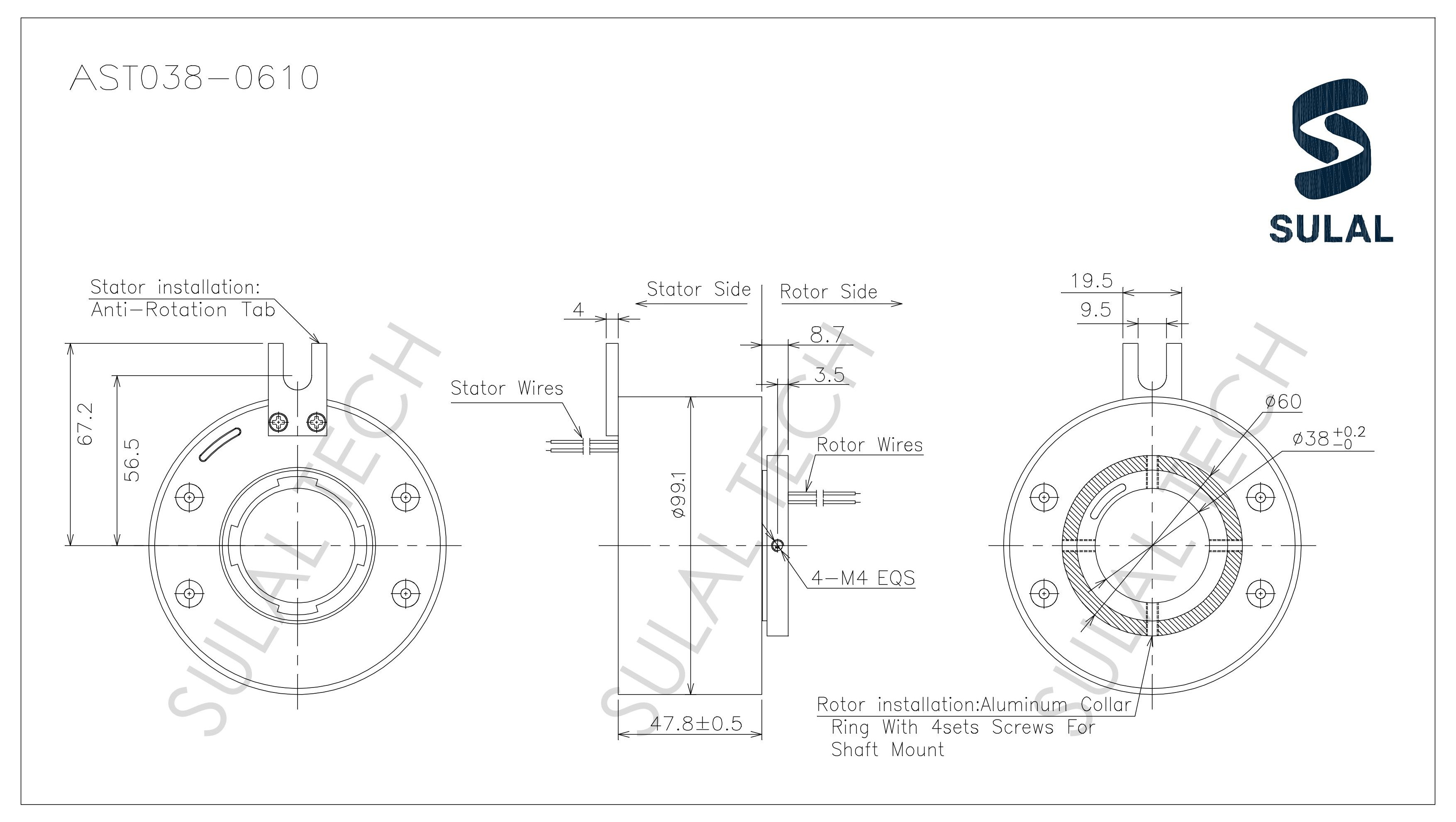 AST038-0610-Outline Drawing
