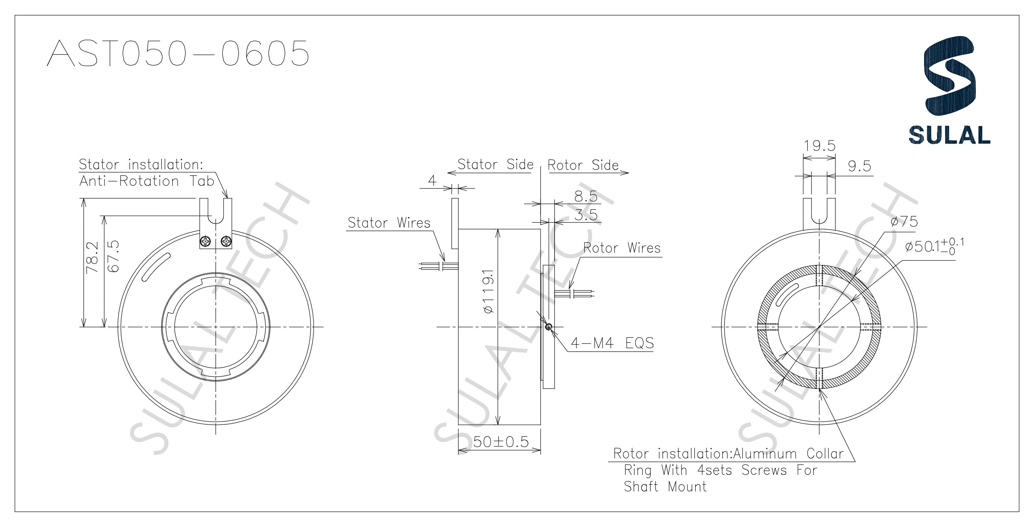 AST050-0605-Outline Drawing