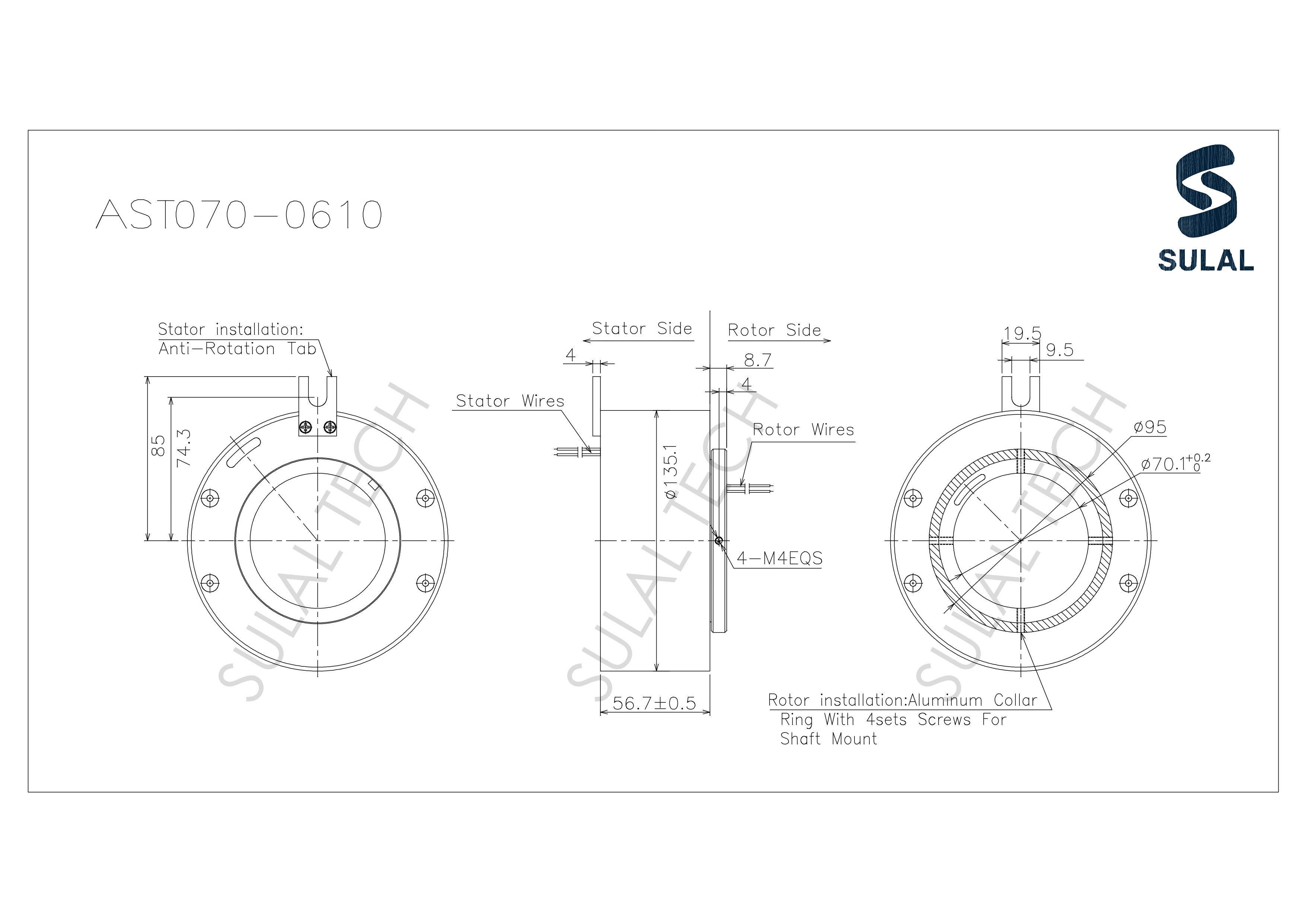 AST070-0610-Outline Drawing