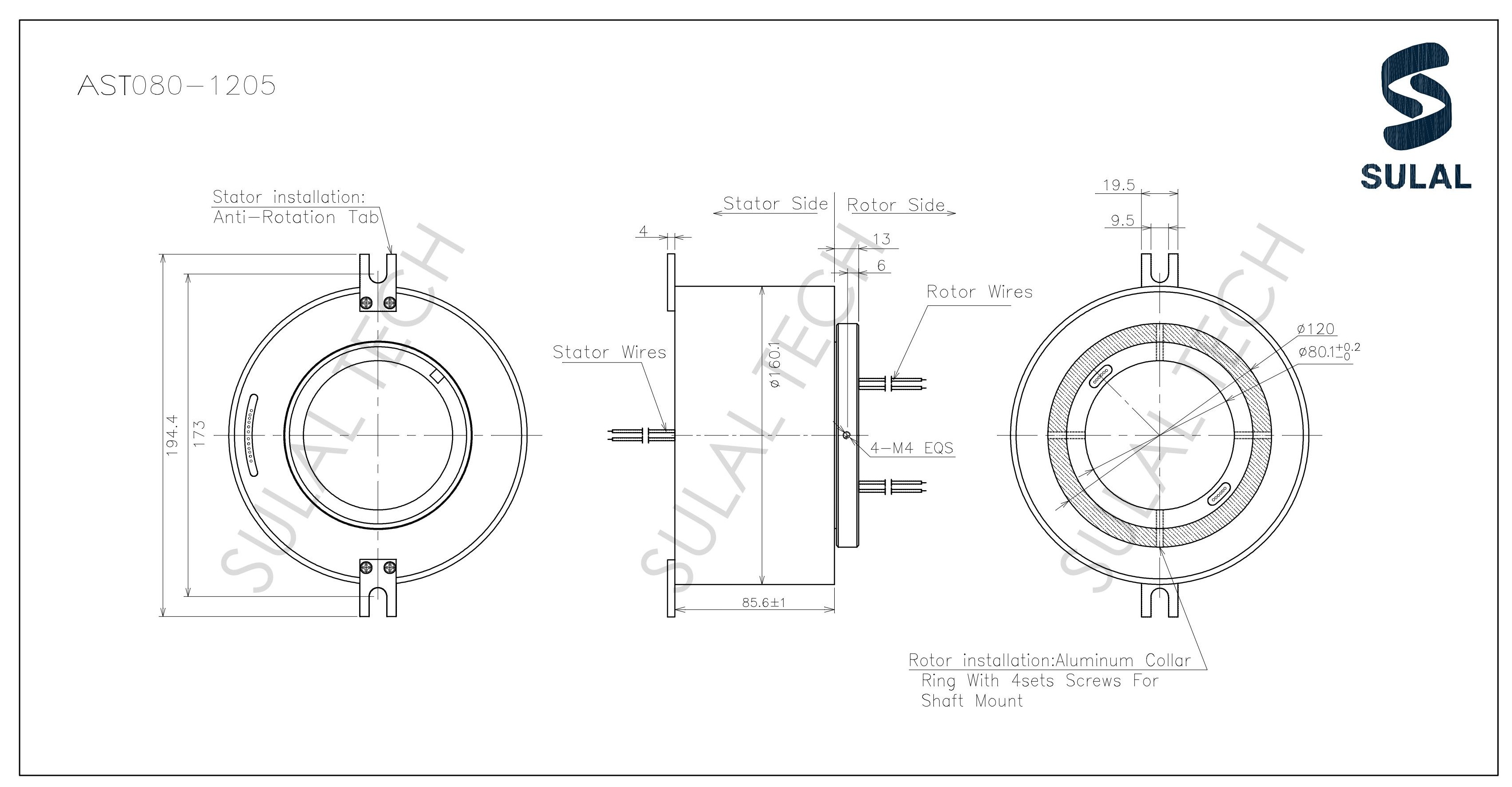 AST080-1205-Outline Drawing