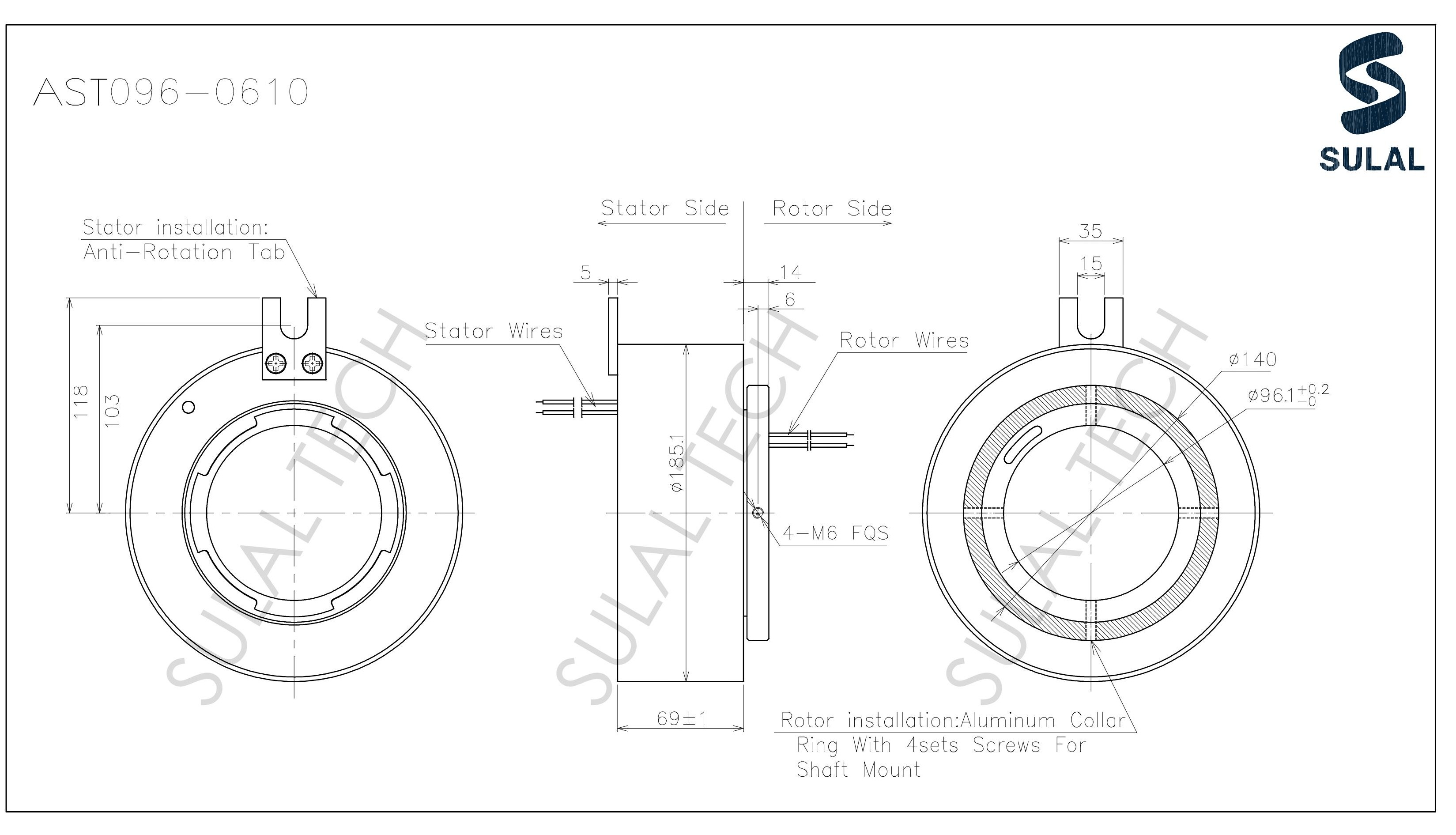 AST096-0610-Outline Drawing